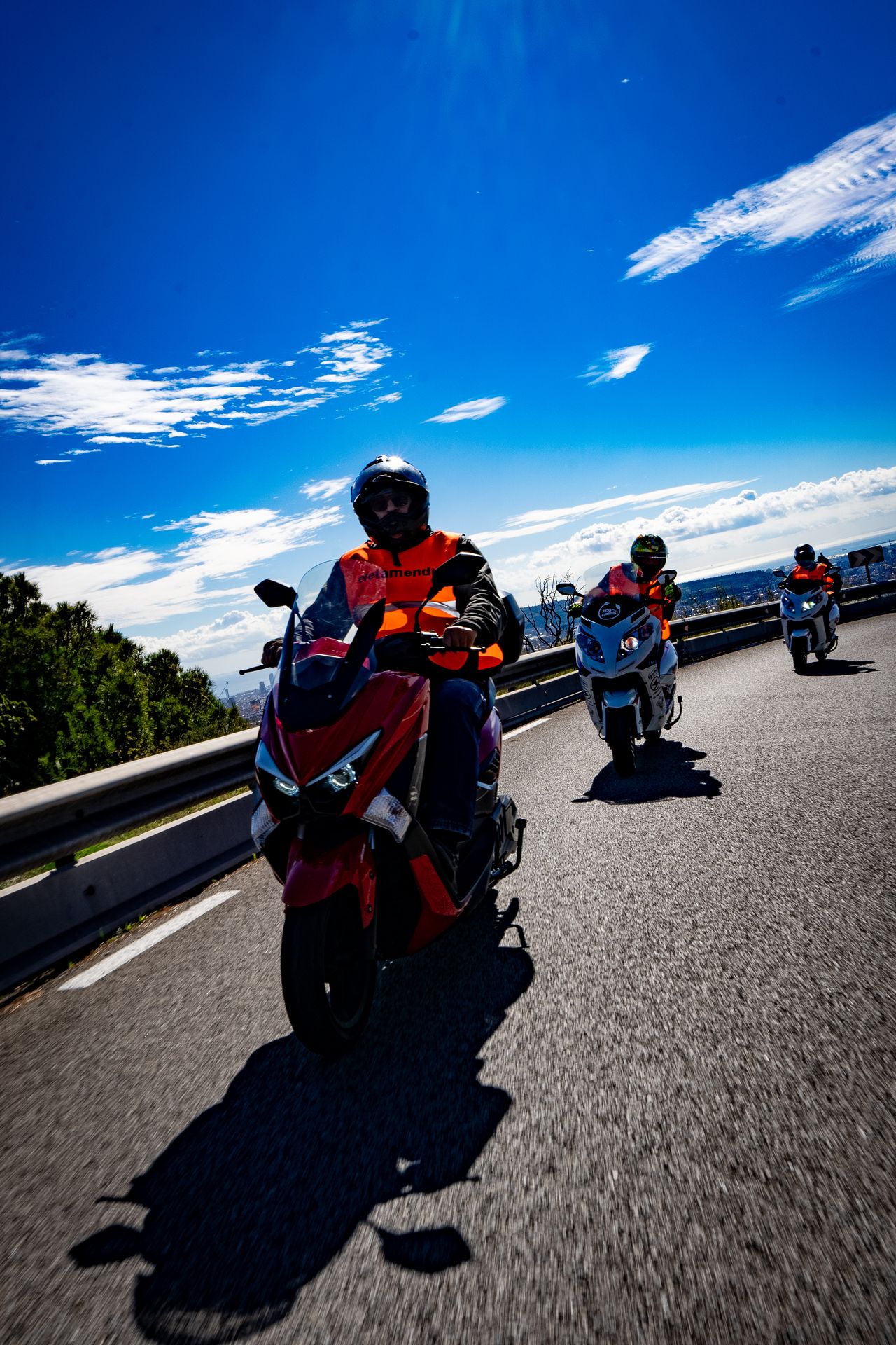 Ruta de motos electricas en barcelona