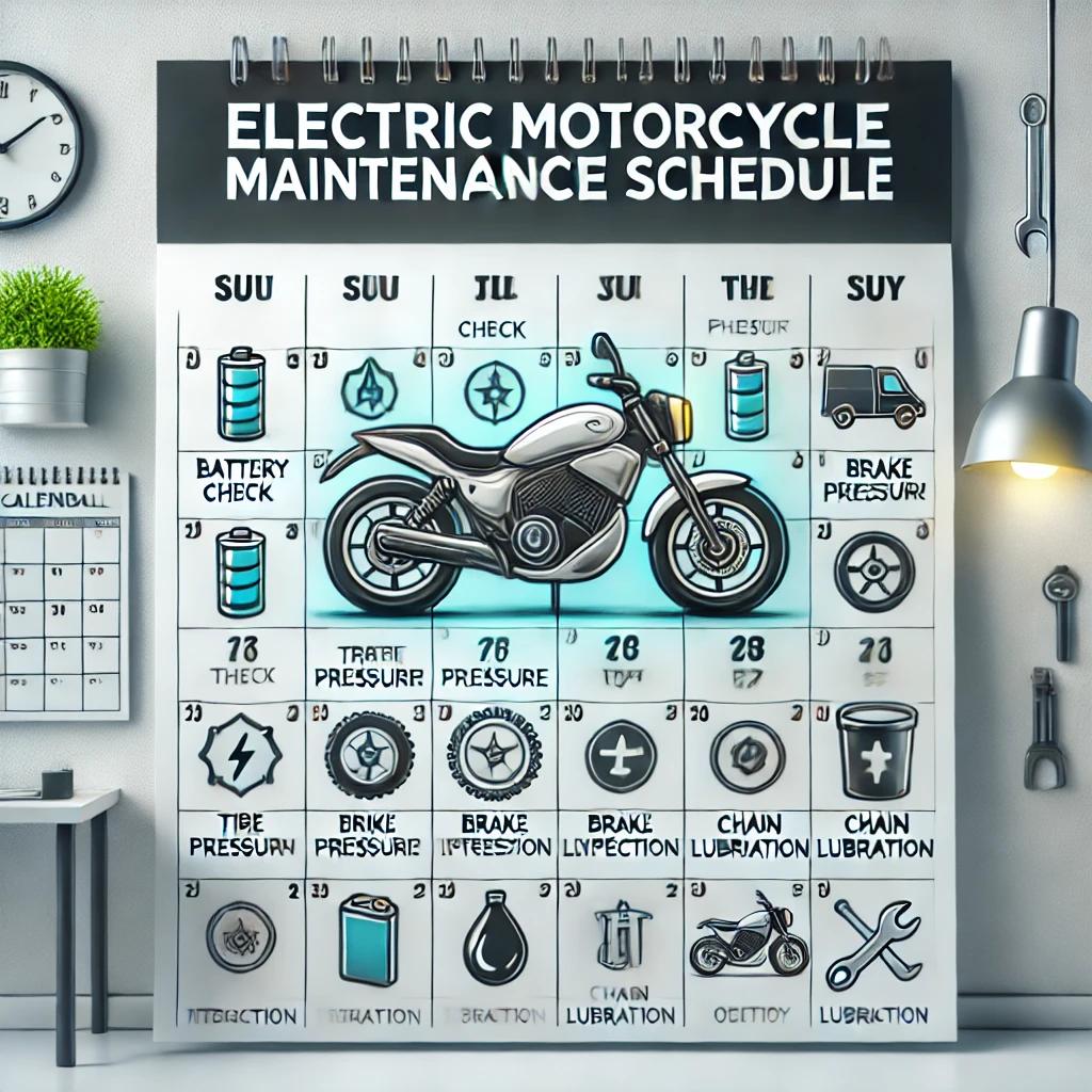 Calendario mantenimienot moto electrica
